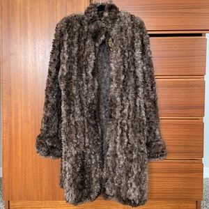 Vintage Fur Coat - Paula Lishman Brown Knit Beaver